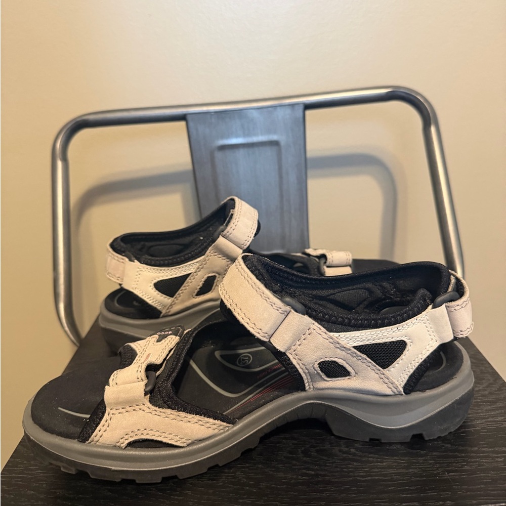 ECCO Offroad Nubuck Sandals Beige EU 37 - Picture 5 of 12